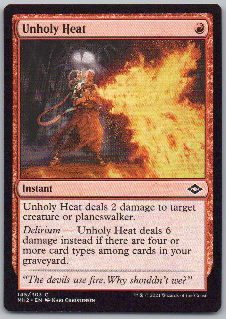 Unholy Heat 145 0 Instant Card - Modern Horizons 2