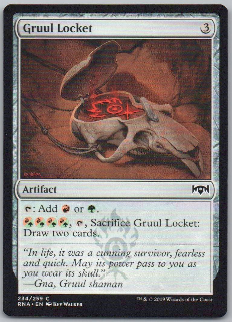 Gruul Locket 234 Normal Artifact Card - Ravnica Allegiance