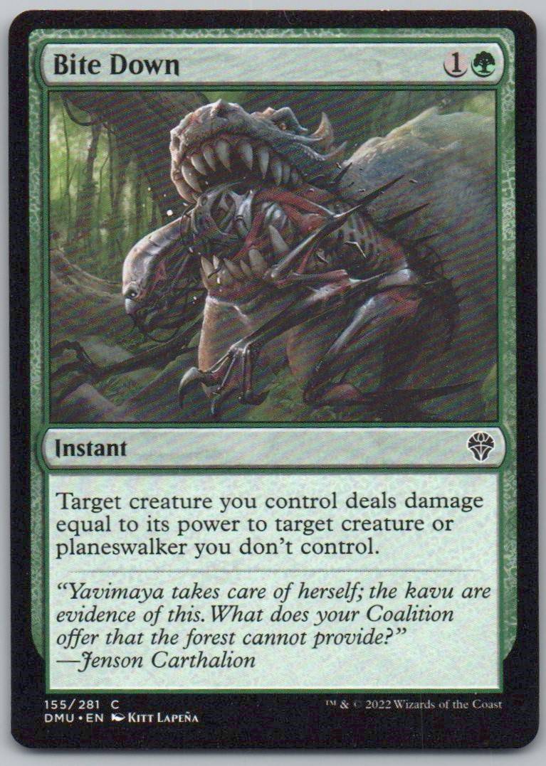Bite Down 155 Normal Instant Card - Dominaria United
