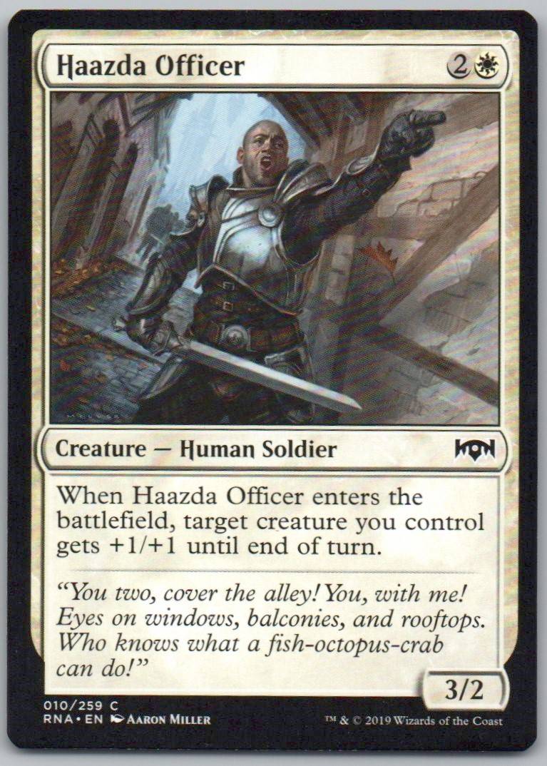 Haazda Officer 10 Normal Creature Card - Ravnica Allegiance
