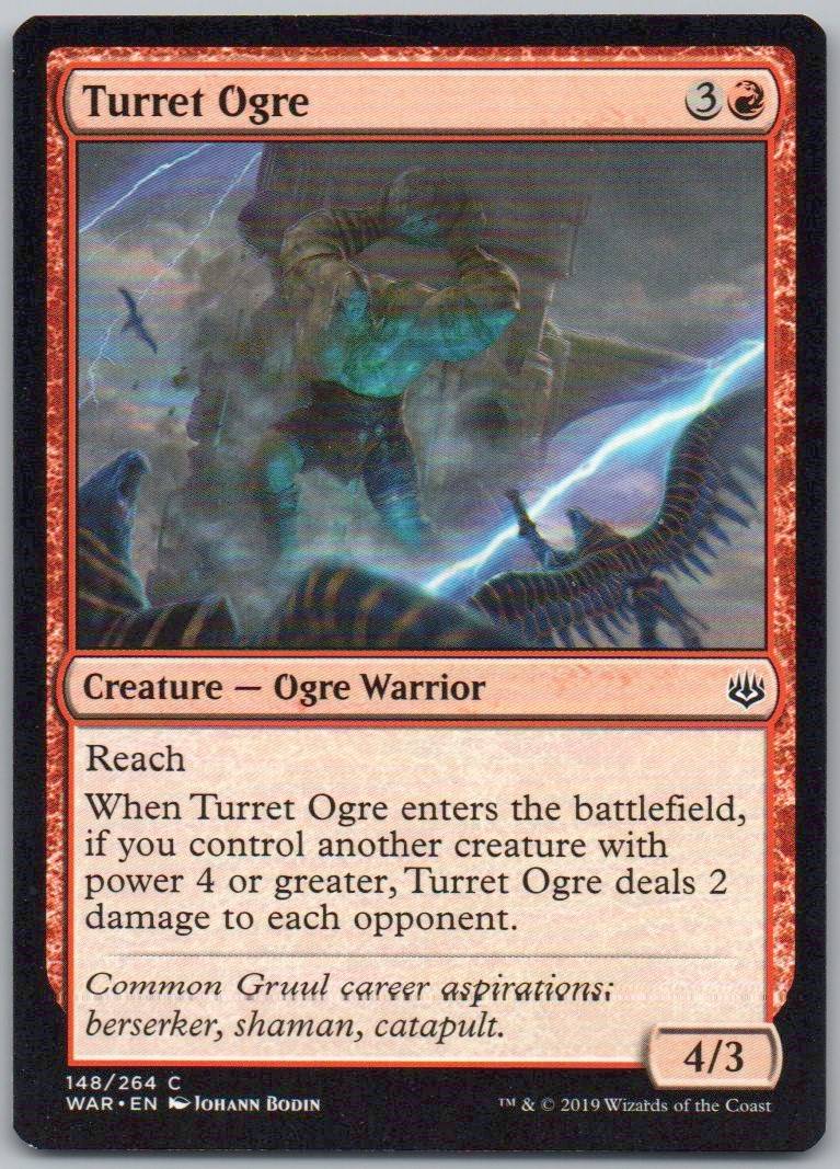 Turret Ogre 148 Normal Creature Card - War of the Spark