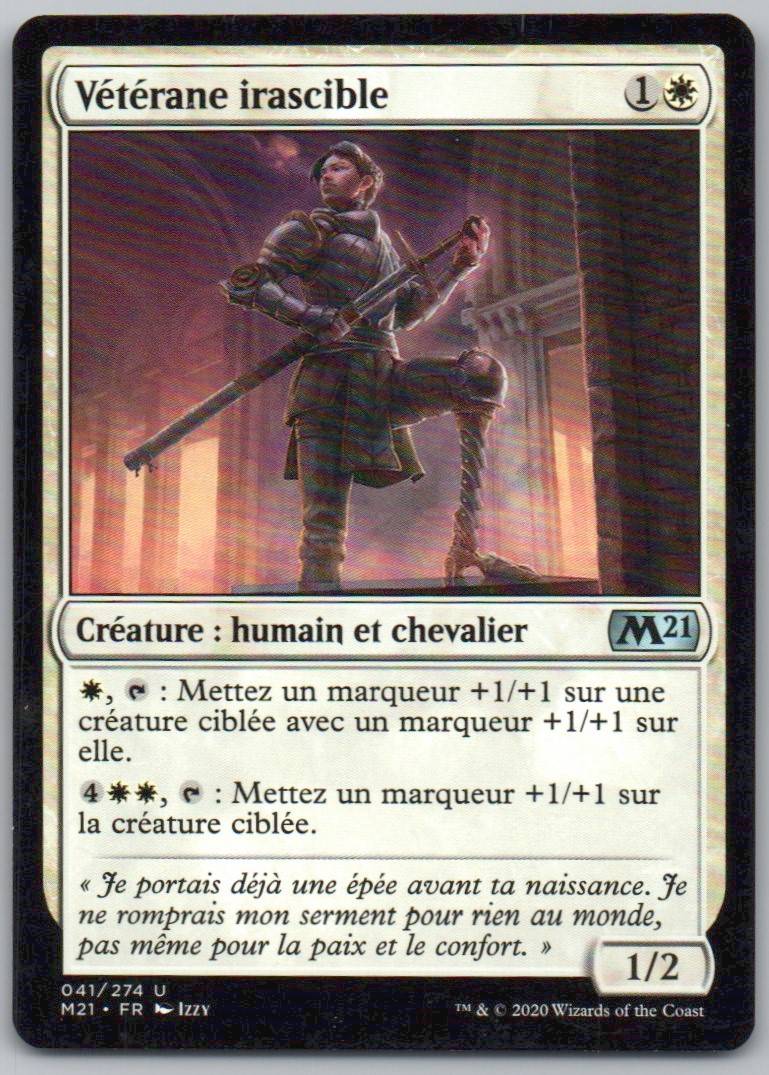 Tempered Veteran 41 Normal Creature Card - Core Set 2021