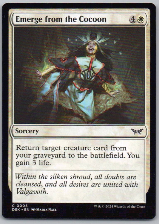 Emerge from the Cocoon 5 Normal Sorcery Card - Duskmourn: House of Horror