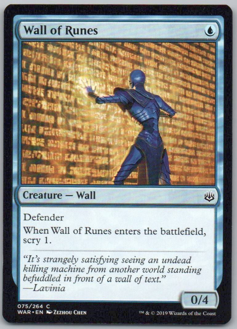 Wall of Runes 75 Normal Creature Card - War of the Spark