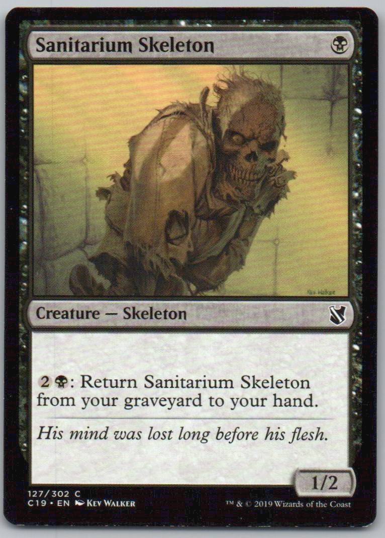 Sanitarium Skeleton 127 Normal Creature Card - Commander 2019