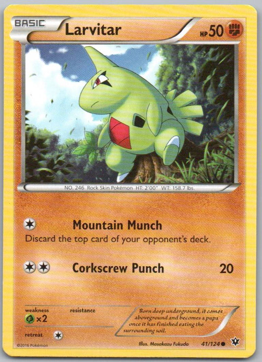 Larvitar 041 Normal Fighting Card - Fates Collide