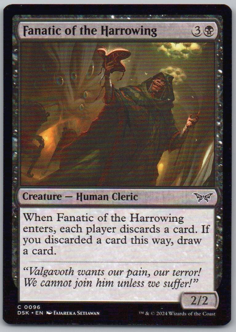 Fanatic of the Harrowing 96 Normal Creature Card - Duskmourn: House of Horror