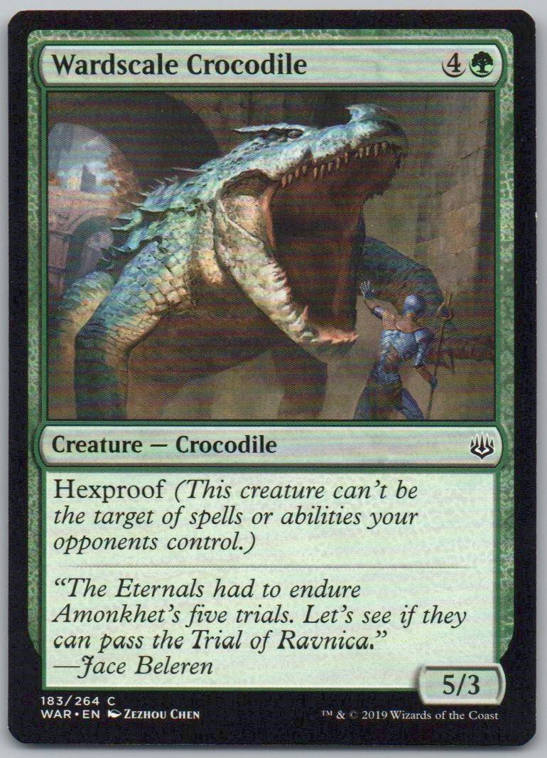 Wardscale Crocodile 183 Normal Creature Card - War of the Spark