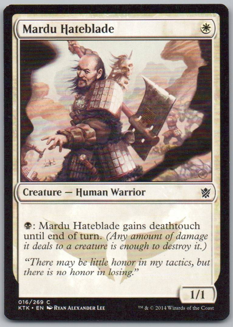 Mardu Hateblade 16 0 Creature Card - Khans of Tarkir
