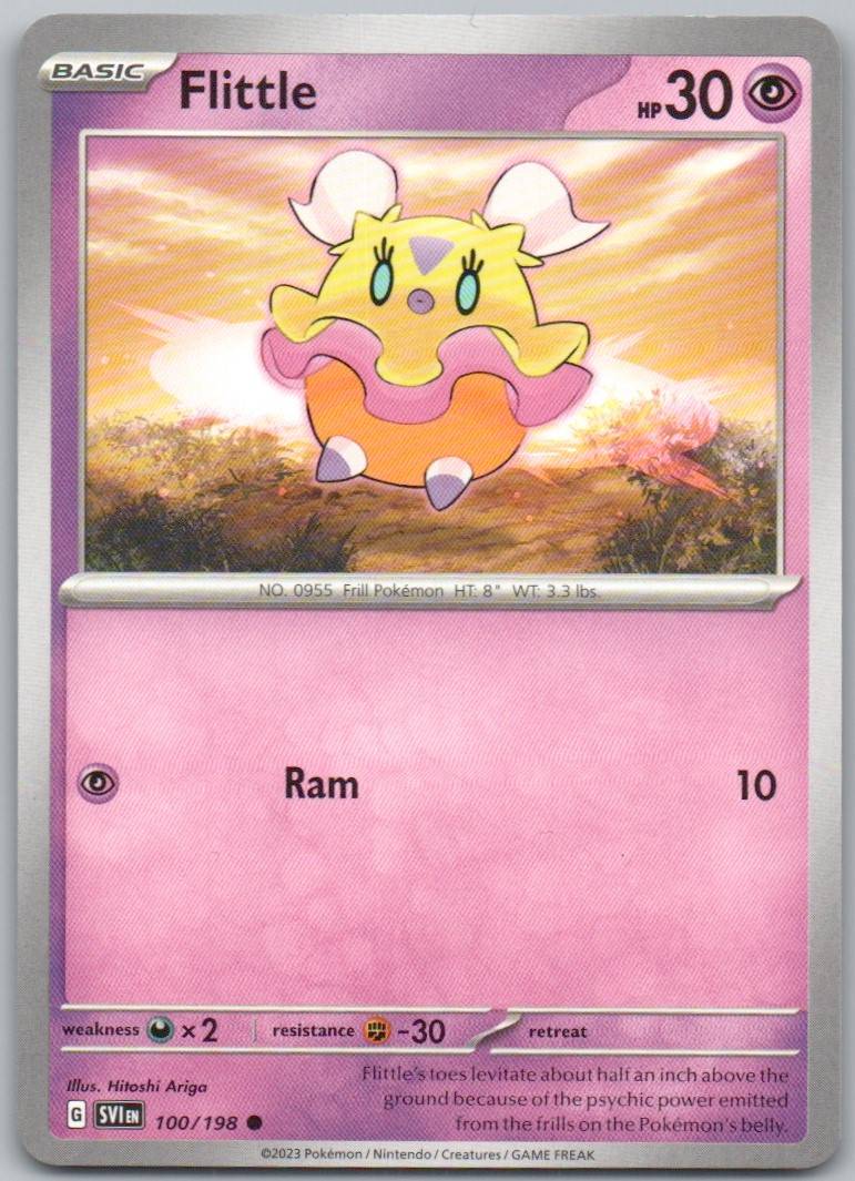 Flittle 100 Normal Psychic Card - Scarlet & Violet