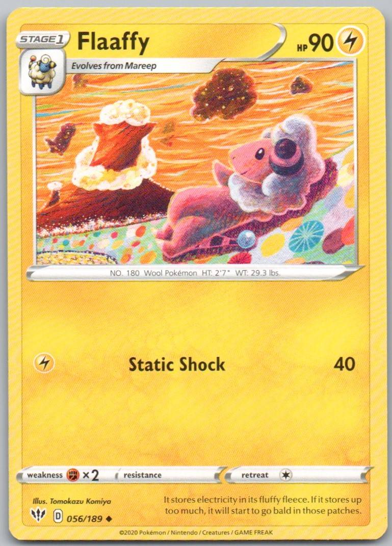 Flaaffy 056 Normal Lightning Card - Darkness Ablaze