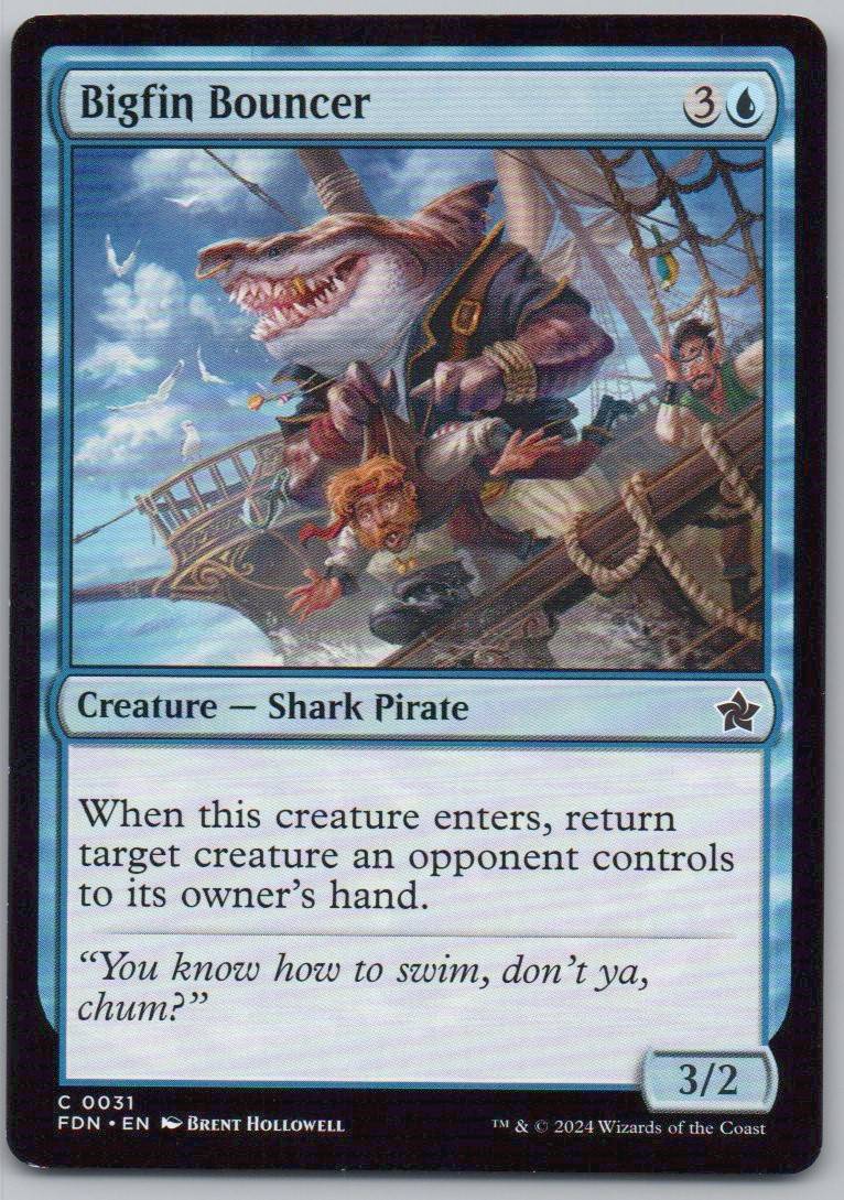 Bigfin Bouncer 31 Normal Creature Card - Foundations