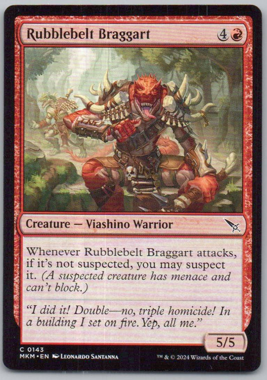 Rubblebelt Braggart 143 0 Creature Card - Murders at Karlov Manor