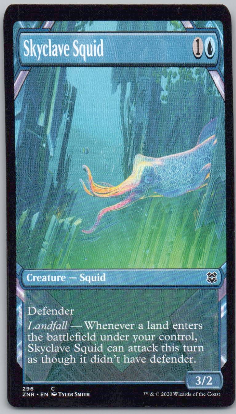 Skyclave Squid (Showcase) 296 Normal Creature Card - Zendikar Rising