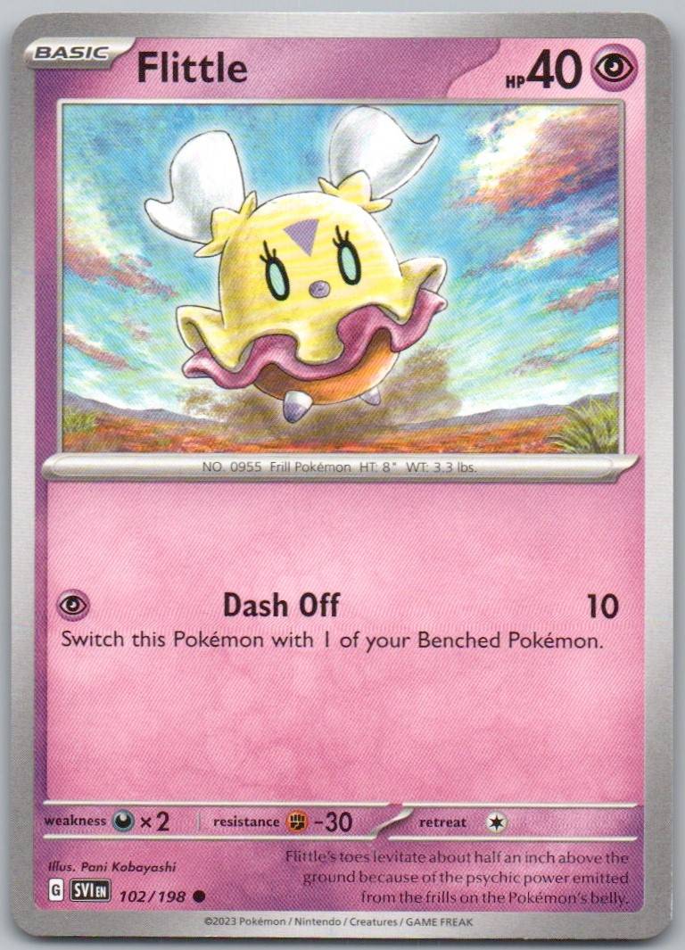 Flittle 102 Normal Psychic Card - Scarlet & Violet