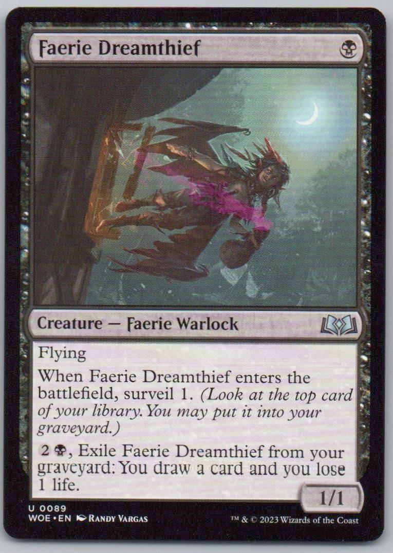 Faerie Dreamthief 89 Normal Creature Card - Wilds of Eldraine