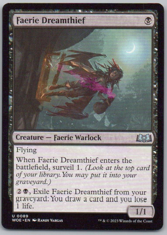 Faerie Dreamthief 89 Normal Creature Card - Wilds of Eldraine