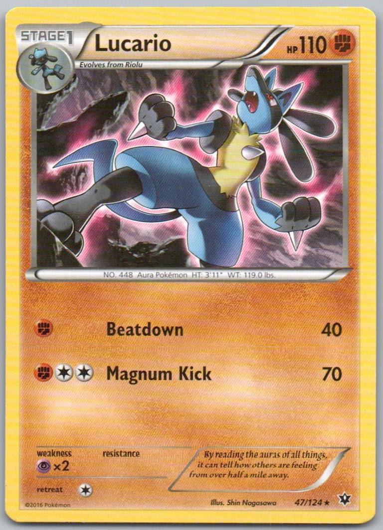 Lucario 047 Normal Fighting Card - Fates Collide