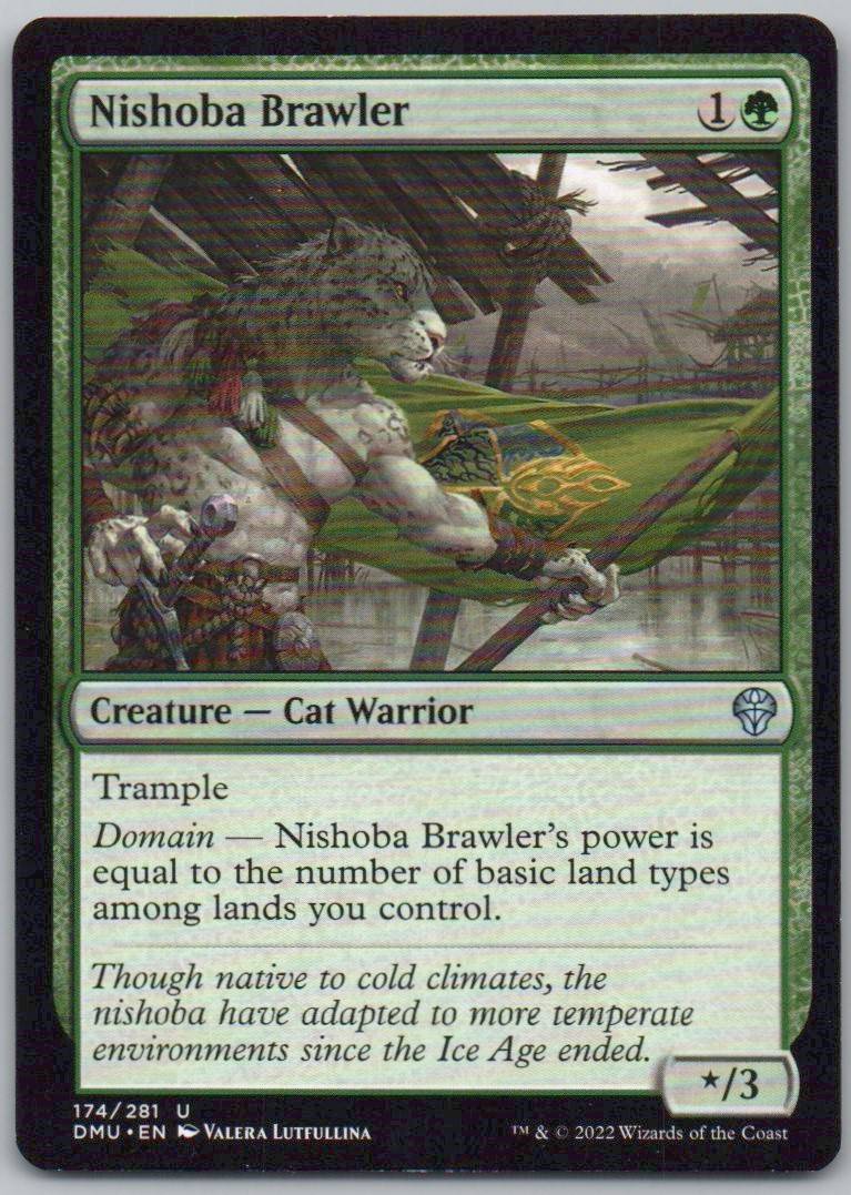 Nishoba Brawler 174 Normal Creature Card - Dominaria United