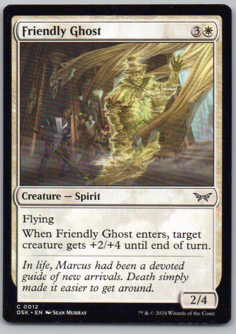 Friendly Ghost 12 Normal Creature Card - Duskmourn: House of Horror