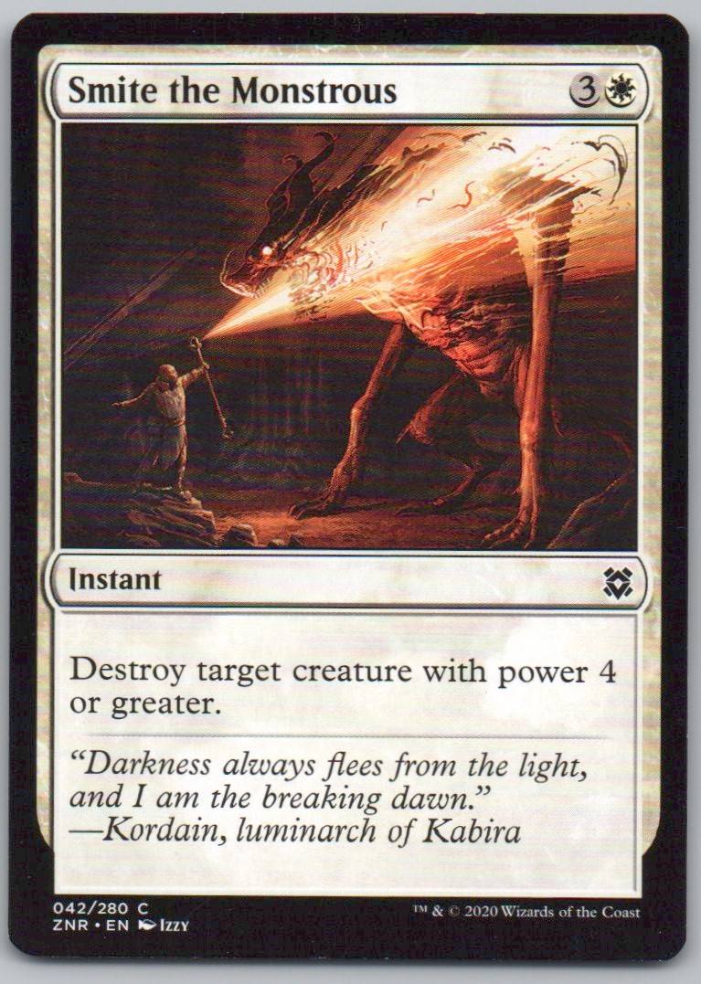 Smite the Monstrous 42 Normal Instant Card - Zendikar Rising