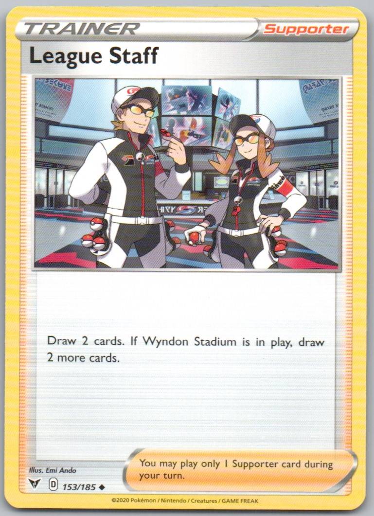 League Staff 153 Normal Trainer Card - Vivid Voltage