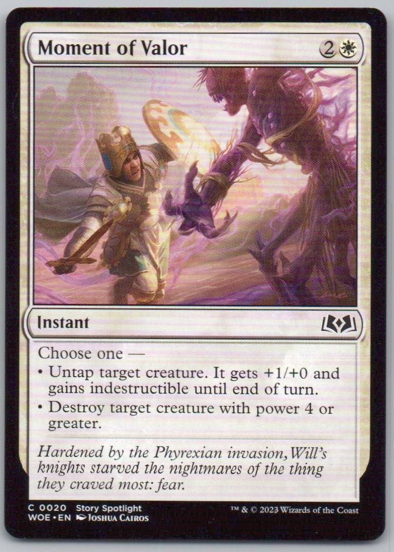 Moment of Valor 20 Normal Instant Card - Wilds of Eldraine