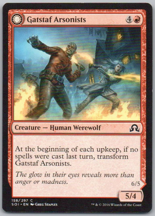 Gatstaf Arsonists 158 Normal Creature Card - Shadows over Innistrad
