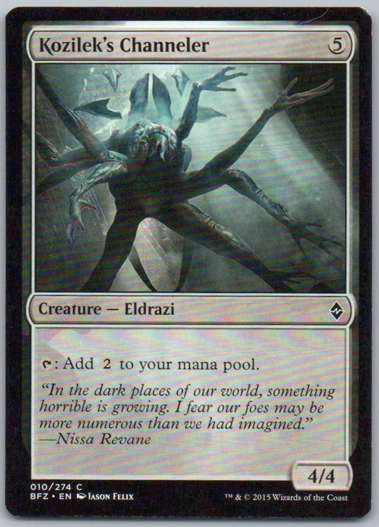 Kozilek's Channeler 10 Normal Creature Card - Battle for Zendikar