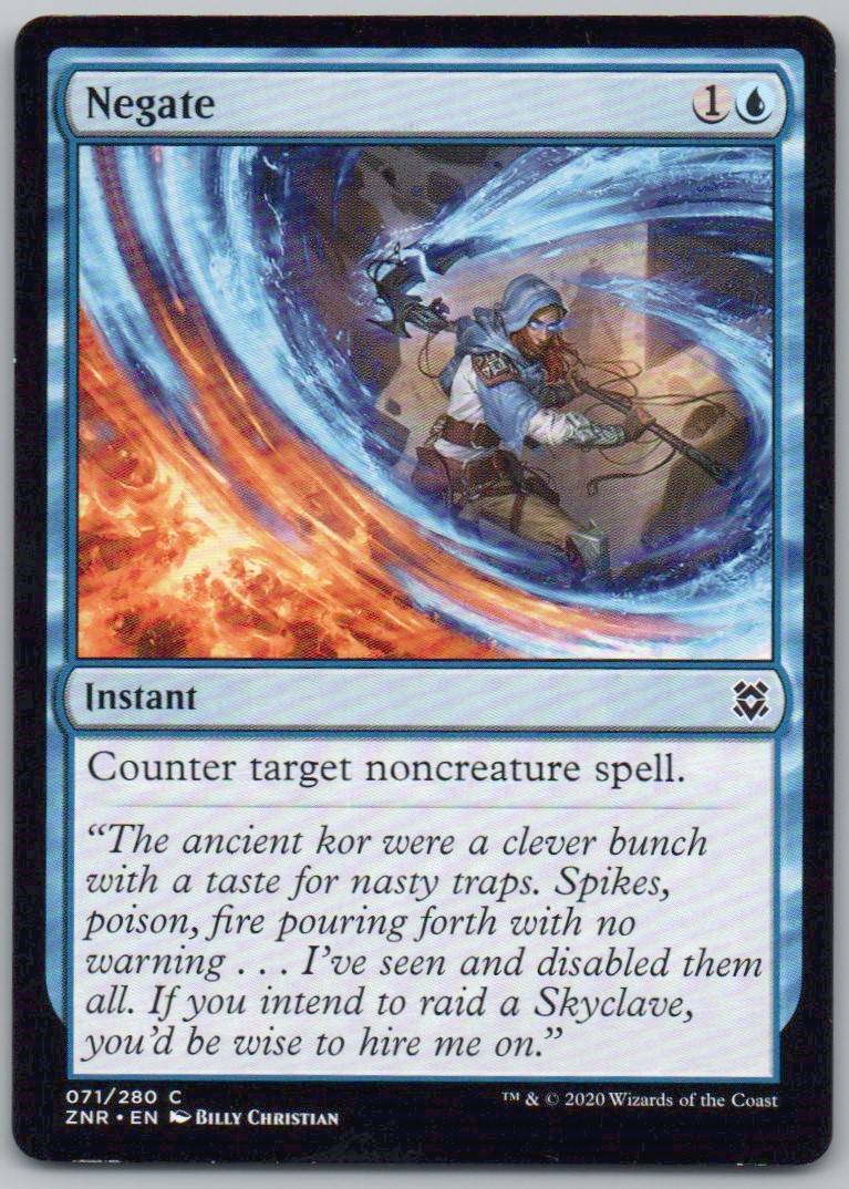 Negate 71 Normal Instant Card - Zendikar Rising