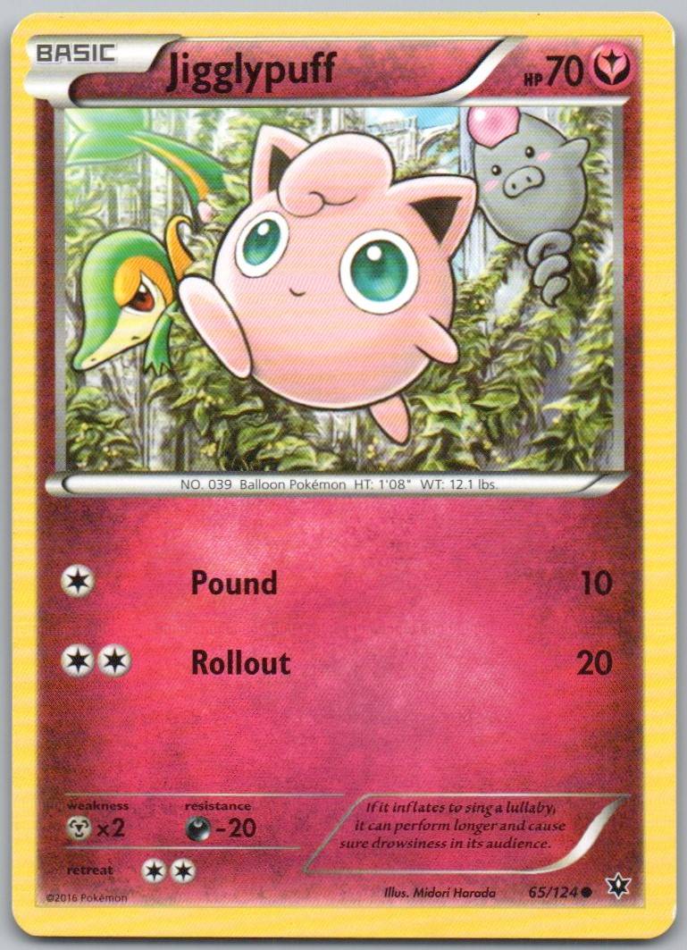 Jigglypuff 065 Normal Fairy Card - Fates Collide