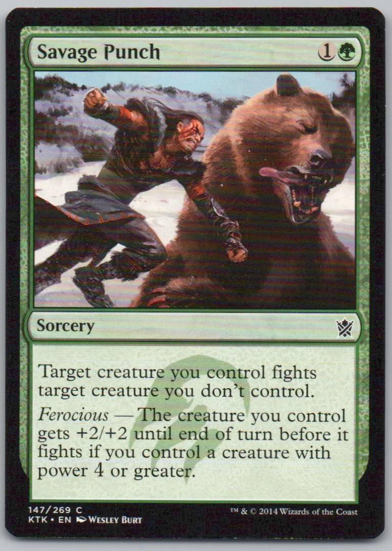Savage Punch 147 0 Sorcery Card - Khans of Tarkir