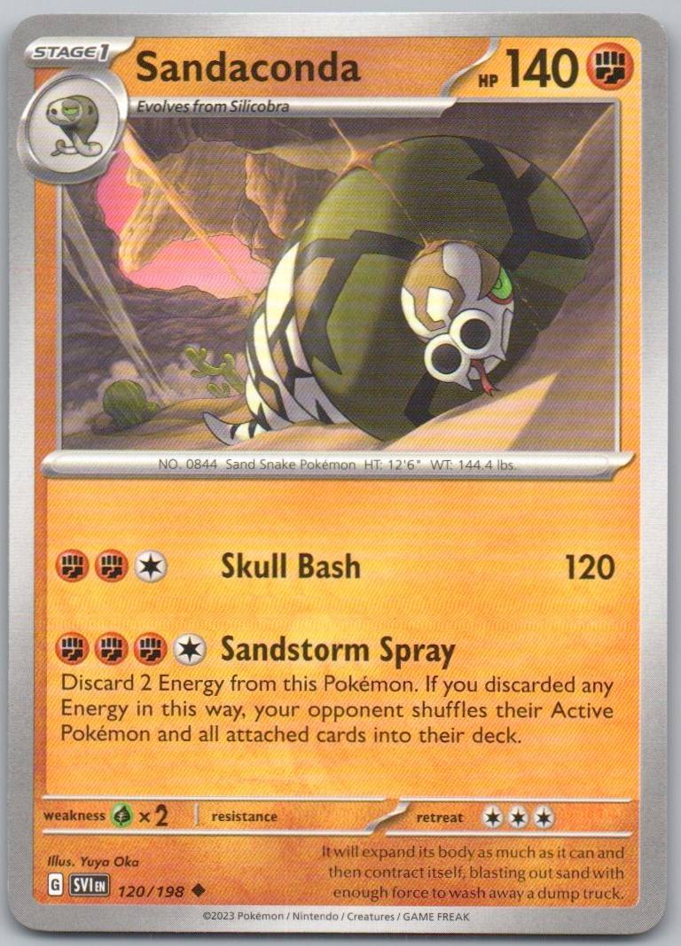 Sandaconda 120 Normal Fighting Card - Scarlet & Violet