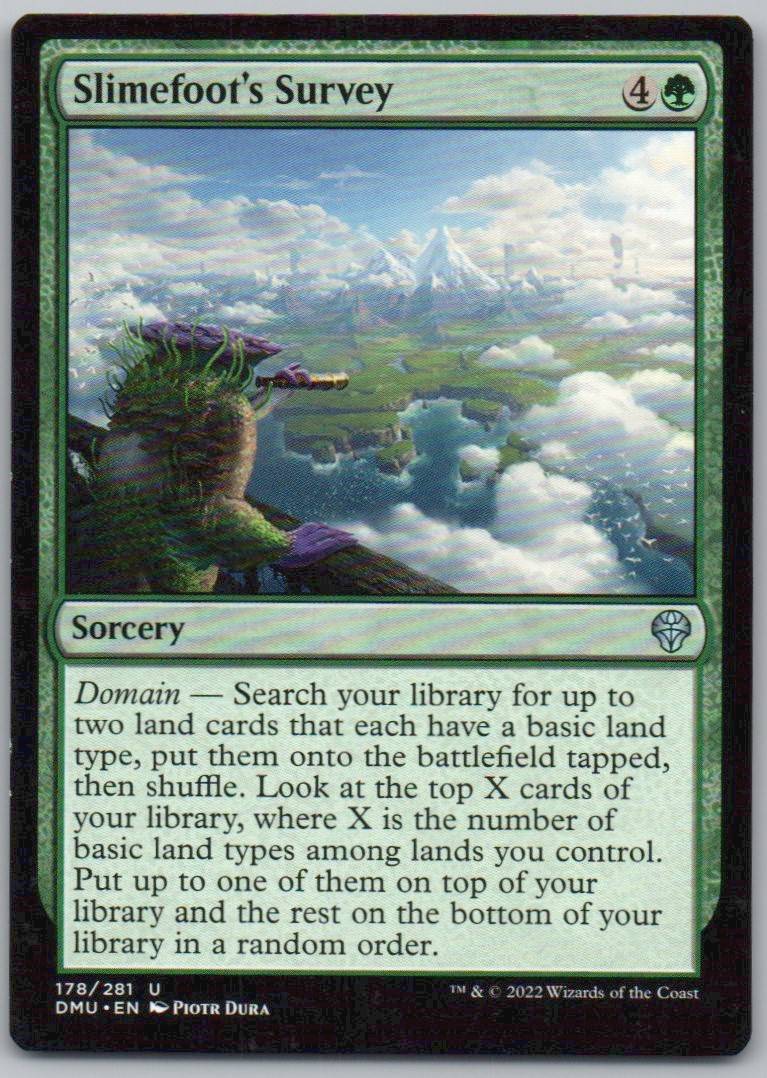 Slimefoot's Survey 178 Normal Sorcery Card - Dominaria United