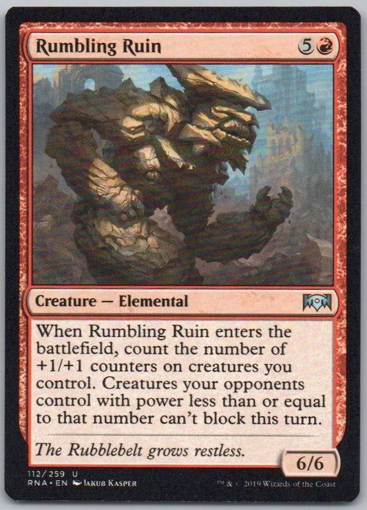 Rumbling Ruin 112 Normal Creature Card - Ravnica Allegiance