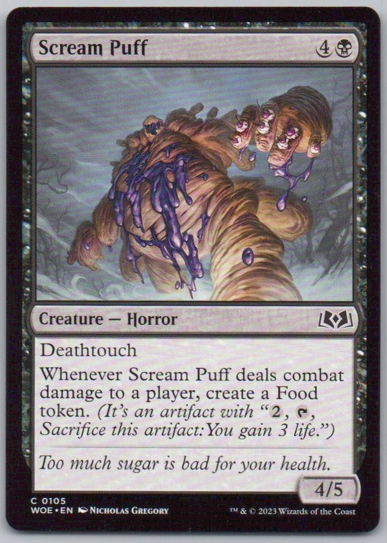Scream Puff 105 Normal Creature Card - Wilds of Eldraine