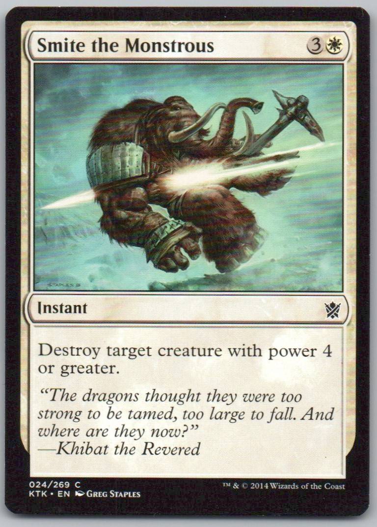 Smite the Monstrous 24 0 Instant Card - Khans of Tarkir