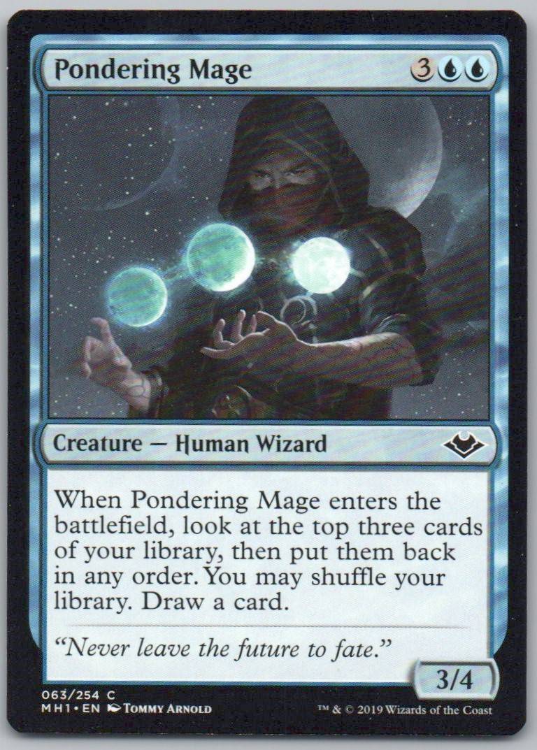 Pondering Mage 63 Normal Creature Card - Modern Horizons