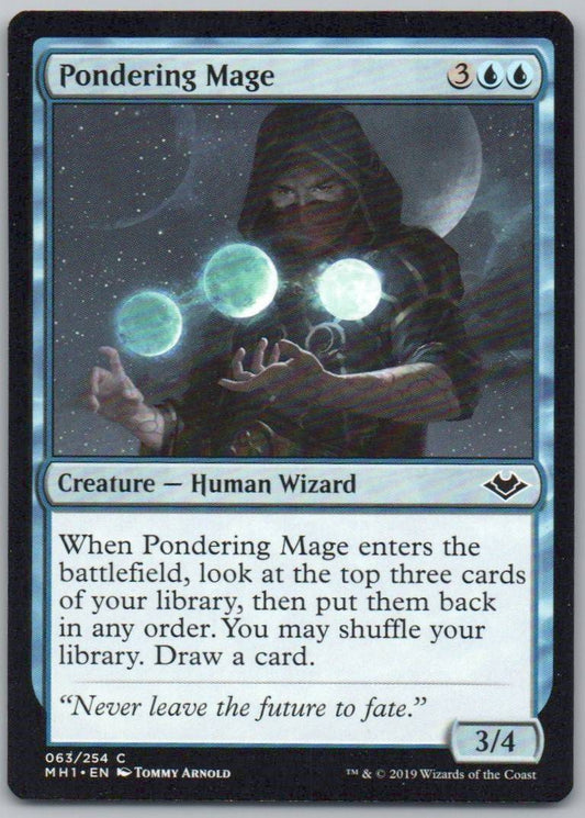 Pondering Mage 63 Normal Creature Card - Modern Horizons