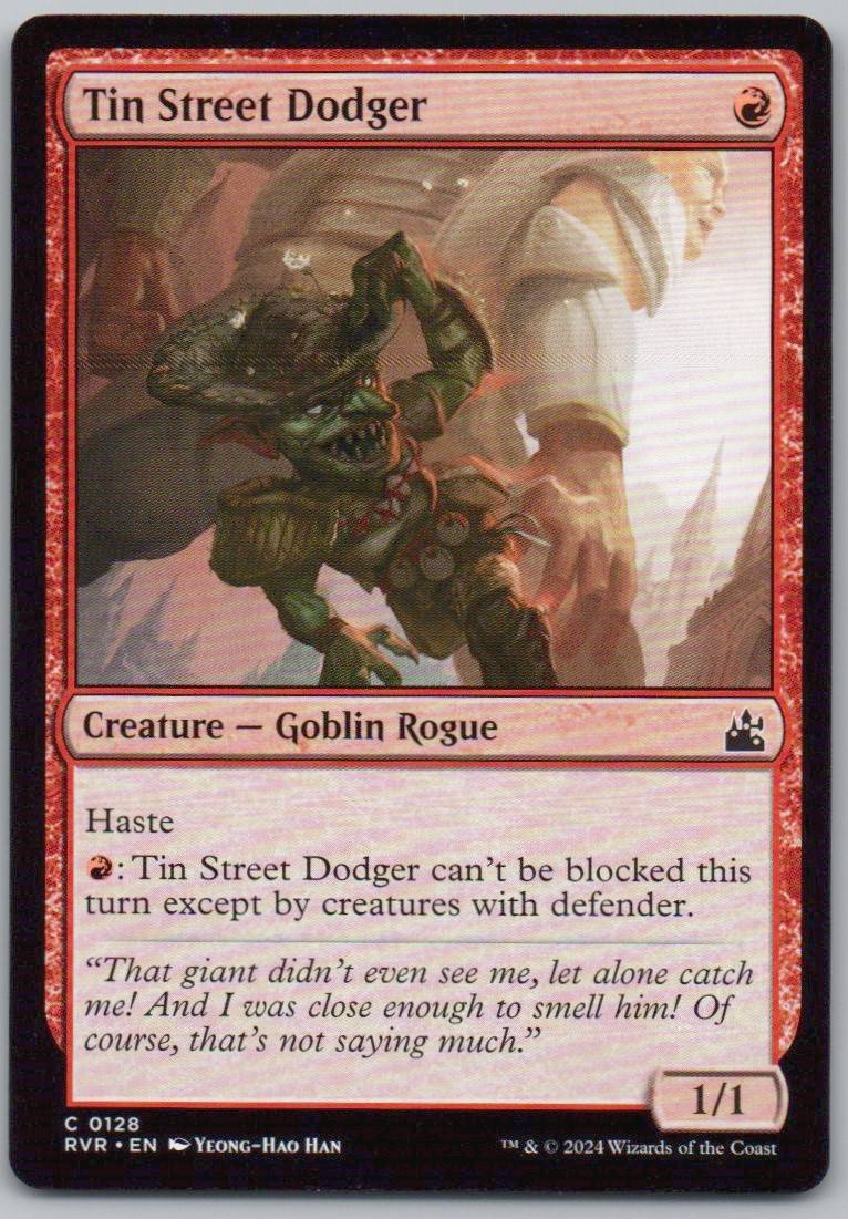 Tin Street Dodger 128 Normal Creature Card - Ravnica Remastered