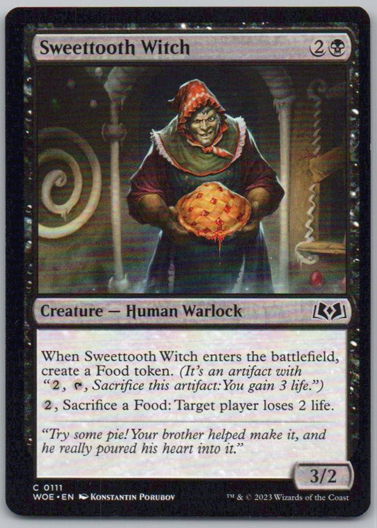 Sweettooth Witch 111 Normal Creature Card - Wilds of Eldraine