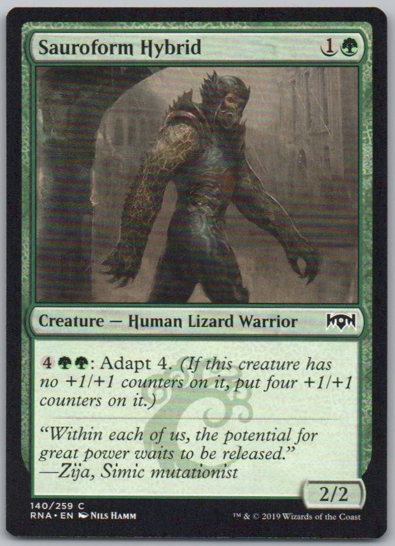 Sauroform Hybrid 140 Normal Creature Card - Ravnica Allegiance