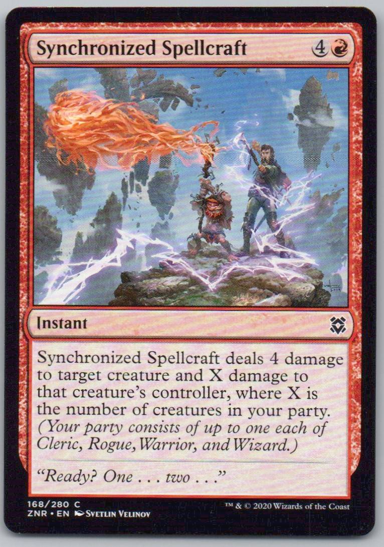 Synchronized Spellcraft 168 Normal Instant Card - Zendikar Rising
