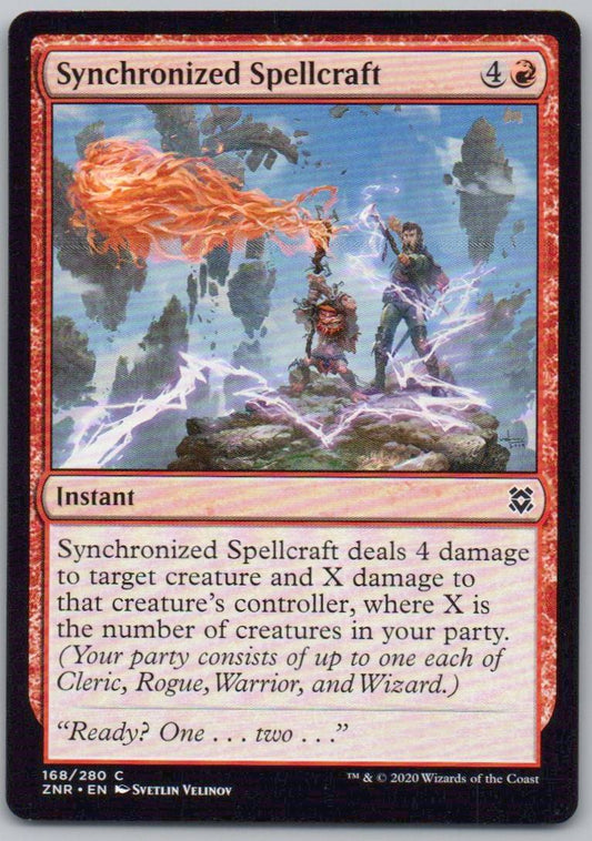 Synchronized Spellcraft 168 Normal Instant Card - Zendikar Rising