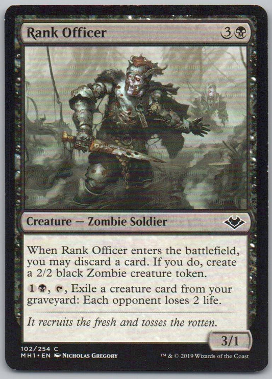 Rank Officer 102 Normal Creature Card - Modern Horizons