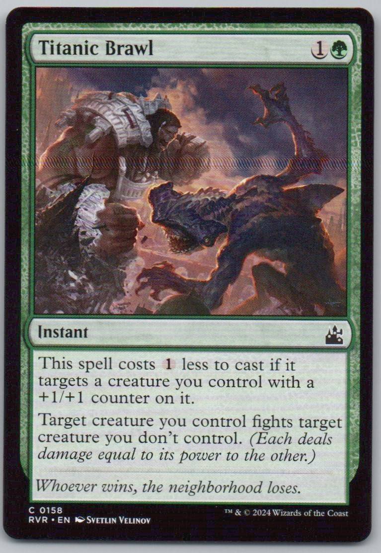 Titanic Brawl 158 Normal Instant Card - Ravnica Remastered