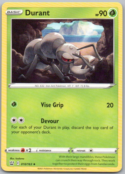 Durant 010 Normal Grass Card - Battle Styles