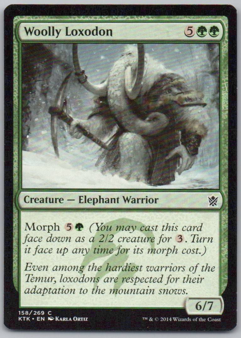Woolly Loxodon 158 0 Creature Card - Khans of Tarkir
