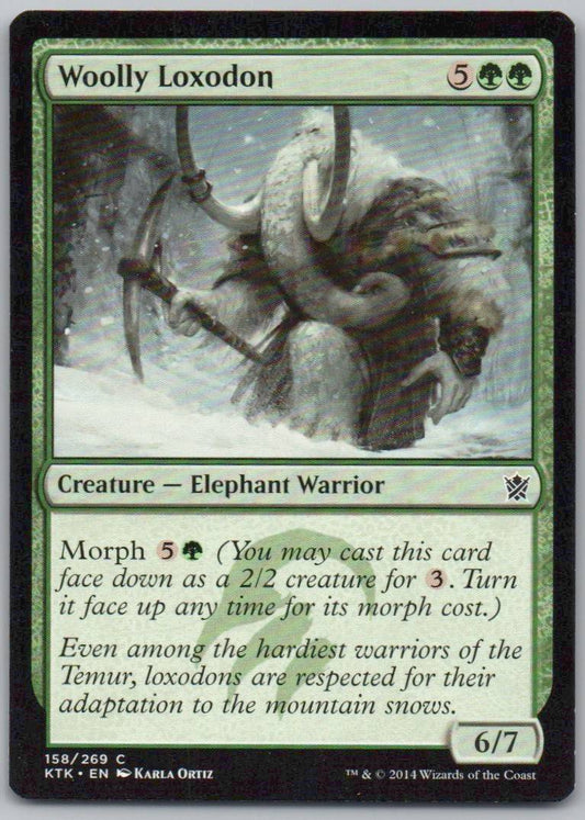Woolly Loxodon 158 0 Creature Card - Khans of Tarkir