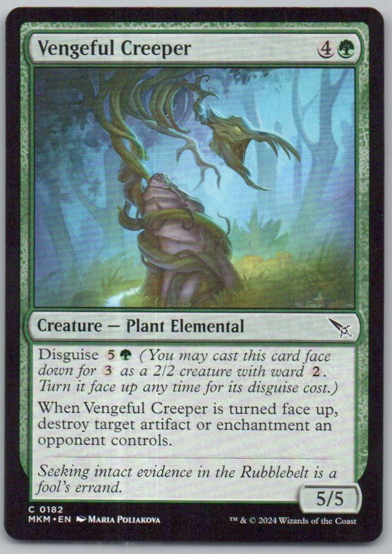 Vengeful Creeper 182 0 Creature Card - Murders at Karlov Manor